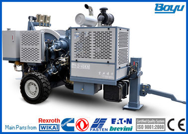 Tensioner thủy lực cho thiết bị dây điện cho OPGW / ADSS &amp; Conductor 9Ton 2x45kN Cummins Engine